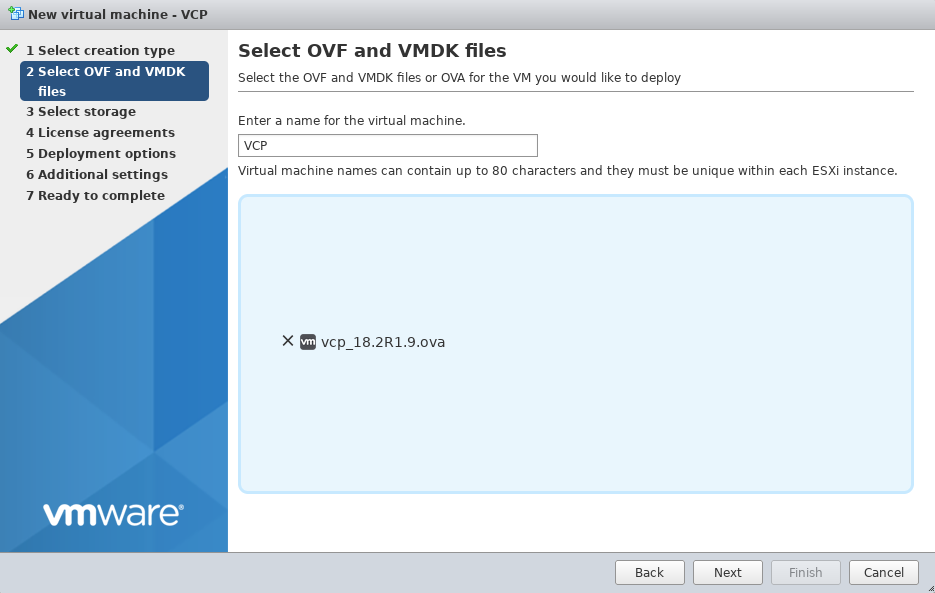 deploiement de VCP