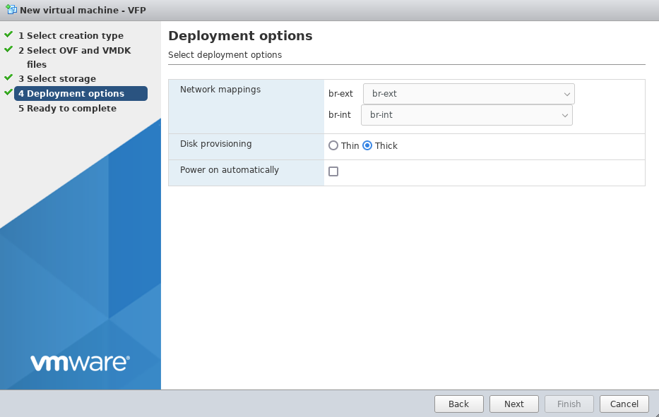 deploiement de VFP